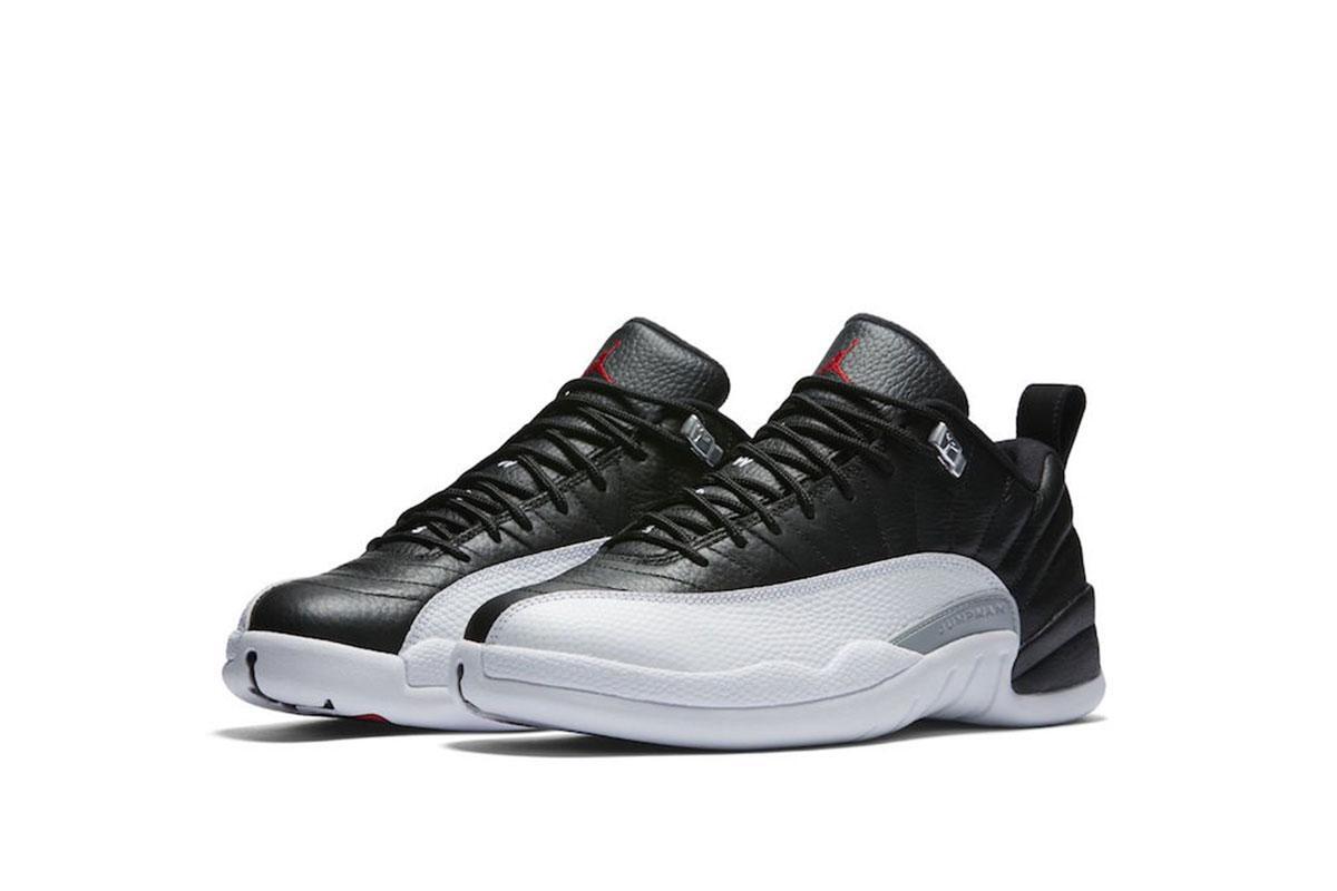 Jordan 12 low black and red hotsell